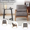Karl Home Mid Century Solid Wood Accent Chair Upholstered Armchair with an Extra Pillow - 3 of 4