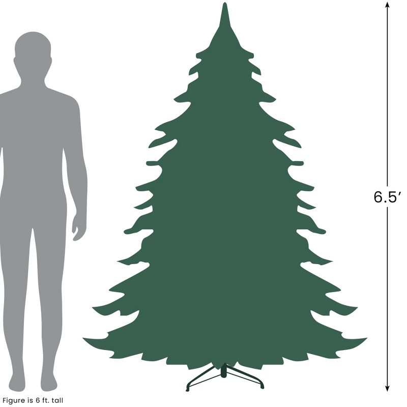 Northlight Real Touch™️ Full Noble Fir Artificial Christmas Tree - Unlit - 6.5', 6 of 9