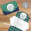 Big Dot of Happiness Par-Tee Time - Golf - Fill-In Cards - Birthday or Retirement Party Fold and Send Invitations - Set of 8 - 2 of 4