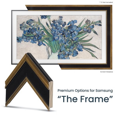 Deco Tv Frames Customizable Frame For Samsung The Frame 21 55 Tv Tuscan Silver Target