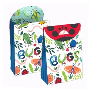 Big Dot of Happiness Buggin' Out - Bugs Birthday Gift Favor Bags - Party Goodie Boxes - Set of 12 - 1 of 4