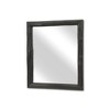 Cheung's Emmalora Painted Natural Wood Bar Framed Mirror - Black - 4 of 4