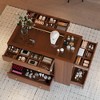 Lyngins Modern Jewelry Closet Island with Glass Display Top, Jewelry Organizers and Storage,Jewelry Storage Vanity Island with Compartments for Closet - 2 of 4