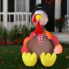 Gemmy Airblown Inflatable Turkey, 6 ft Tall, Multicolored - 2 of 4