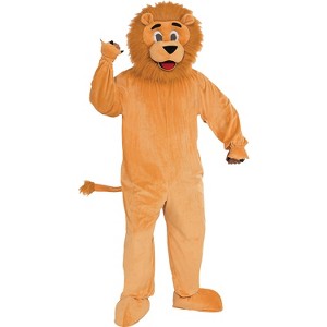 Forum Adult Lion Mascot Costume - One Size - Gold - 1 of 1