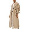Imily Bela Classic Womens Trench Coat Oversized Double Breasted Style Light - 2 of 4