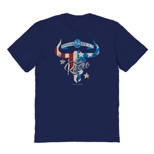 Rerun Island Men's American West Short Sleeve Graphic Cotton T-Shirt - 1 of 2