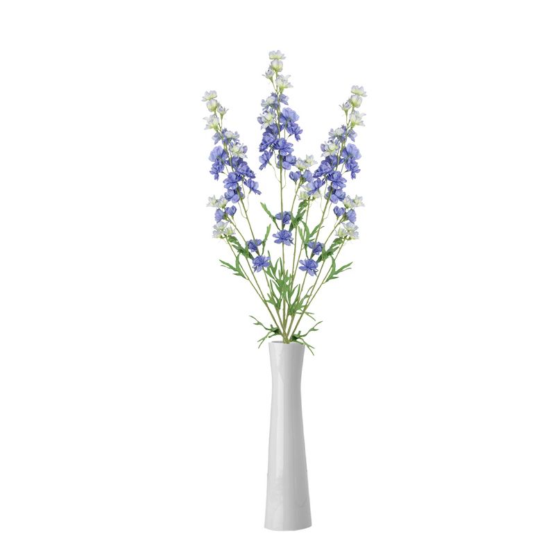 Allstate Floral 31" Light Purple and White Artificial Larkspur Spring Floral Spray Pick Decoration, 3 of 5