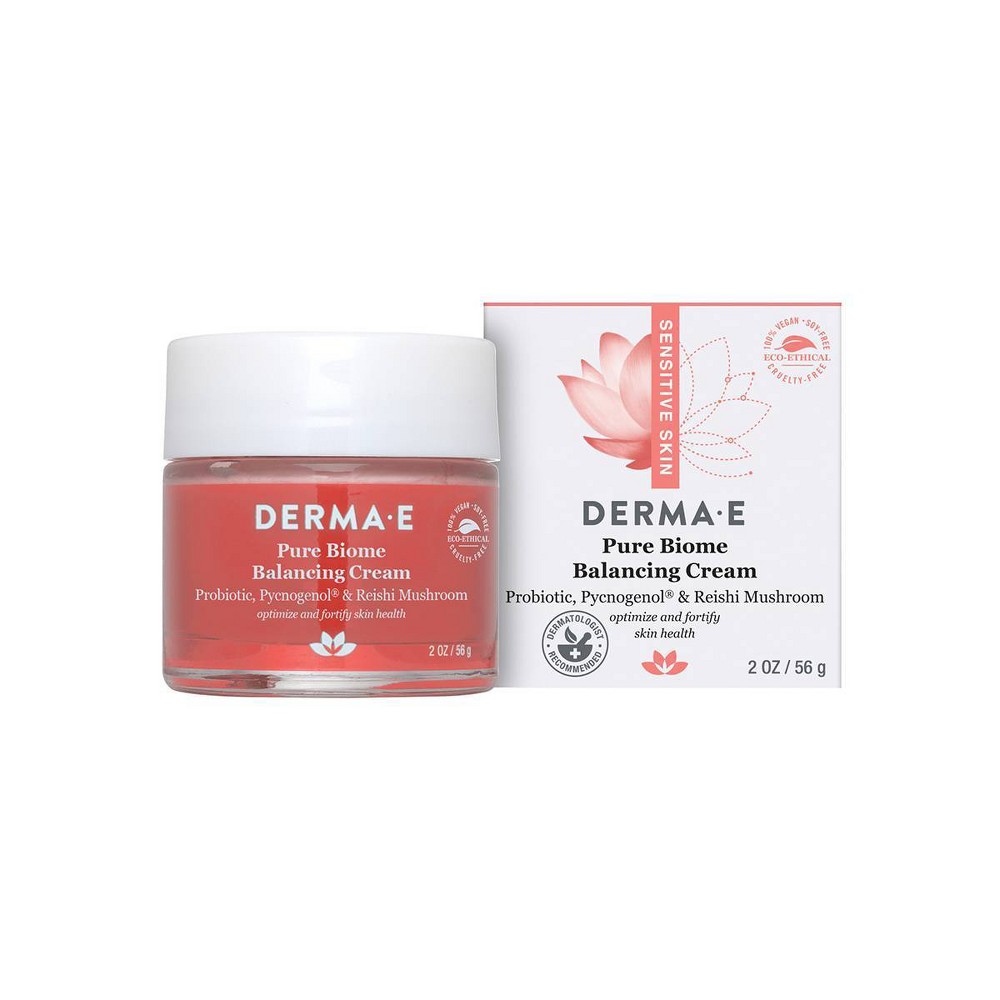 Photos - Cream / Lotion Derma E Pure Biome Face Moisturizing Cream - 2 fl oz 