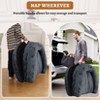 71"L x 43"W x 10"H Human Sized Dog Bed, Giant Dog Bed for Adults, Faux Fur Foldable Floor Sofa Bed for Reading Napping, Removable Cover - 4 of 4