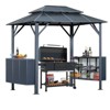 EROMMY 9 Ft. W X 6 Ft. D Aluminum Grill Gazebo - 4 of 4