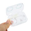 Unique Bargains Integrated Rectangular Contact Lens Case Sky Blue 1 Set - 2 of 4