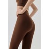 Clotth Women's Yoga Pants - Antibacterial Seamless Design, High-Waisted Peach Hip Enhancing Leggings, Moisture-Wicking Workout Tights, Brown - 4 of 4