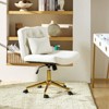 Nigel Modern Flannel Office Chair with Tilt and Adjustable Height Mecha|HULALA HOME - 3 of 4
