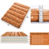 Nasitip Full Japanese Floor Mattress, Foldable Thick Futon Mattress, Roll Up Tatami Mat, Portable Camping Sleeping Mat, Orange - 4 of 4