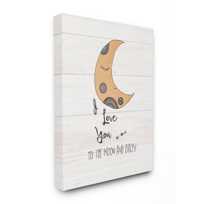 30"x1.5"x40" I Love You Moon XXL Stretched Canvas Wall Art - Stupell Industries