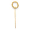 Black Bow Jewelry 14k Yellow Gold, Madison Collection, Medium Script Initial Pendant A-W - 2 of 4