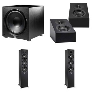 Elac DF63-BK - Debut 3.0 6.5" Floor Speaker - Black (Pair), ELAC DA43-BK Debut 3.0 - DA43-BK Atmos / On Wall speaker, Elac PS500 Subwoofer - 1 of 4