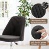 IULULU Office Desk Chair, Modern Cute Rolling Vanity Swivel Task Chairs with Wheels, Comfortable Back Seat Armless - 4 of 4