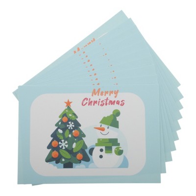 Unique Bargains Christmas Greeting Card Multicolor 4.5" x3.1" 10 Pcs