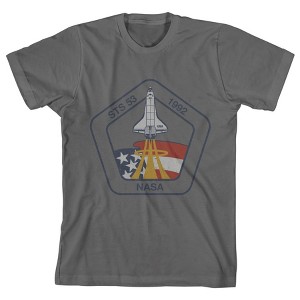 NASA STS 53 Space Shuttle Mission Youth Charcoal T-shirt - 1 of 1