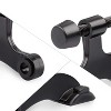 Attop 2-Pack Hinge Pin Door Stops - Adjustable Heavy Duty Black Door Stopper with Black Rubber Bumper, Wall Protection Solution - 4 of 4