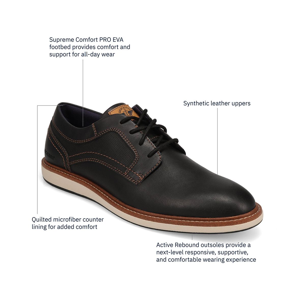 Dockers Mens Halstead Nubuck Casual Oxford - thumbnail 8