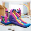 Tangkula Inflatable Bounce Castle 7-in-1 Jumping House with Long Slide Ball Pit Climbing Wall Basketball Hoop Ring-toss Game Pitching Game - 2 of 4