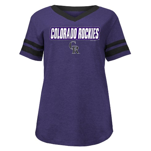 MLB Colorado Rockies Women's Team Pride Heather T-Shirt - XS