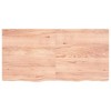 vidaXL Table Top, Light Brown 47.2"x23.6"x(0.8"-1.6") Treated Solid Wood Oak - 3 of 4