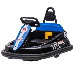 6V Kids Bumper Car for Toddlers, Electric Ride On Toy w/Remote, 360 Degree Spin,2 Speeds,Lights,Music & Horn - 1 of 4