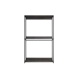 HomeStock Monica 47" Farmhouse Wood Walk-in Closet Organizer with One Shelf in Rustic Gray - 1 of 4