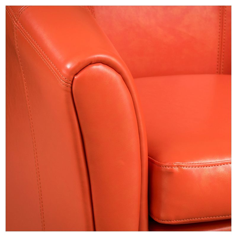 Napoli Club Chair Orange - Christopher Knight Home, 4 of 9