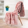 Chanasya Best Mom Ever Gift Throw Blanket with Reverse Faux Shearling - 4 of 4
