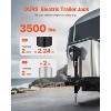 VEVOR Electric Trailer Jack, 3500 lbs, Heavy Duty RV Electric Power Tongue Jack with 7-pin Connector, Manual Crank Handle, 9.5"-27.5" Lift, Black - 3 of 4