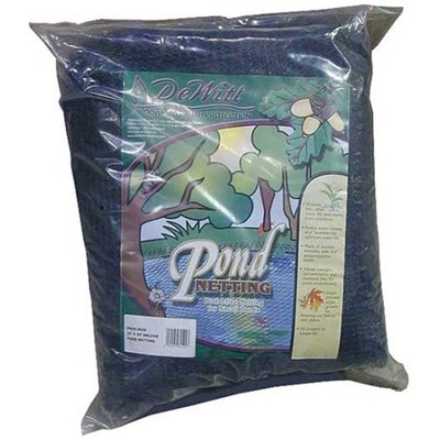 Heavy Duty Black Polyethylene Pond Protection Netting, 30 x 20 Ft