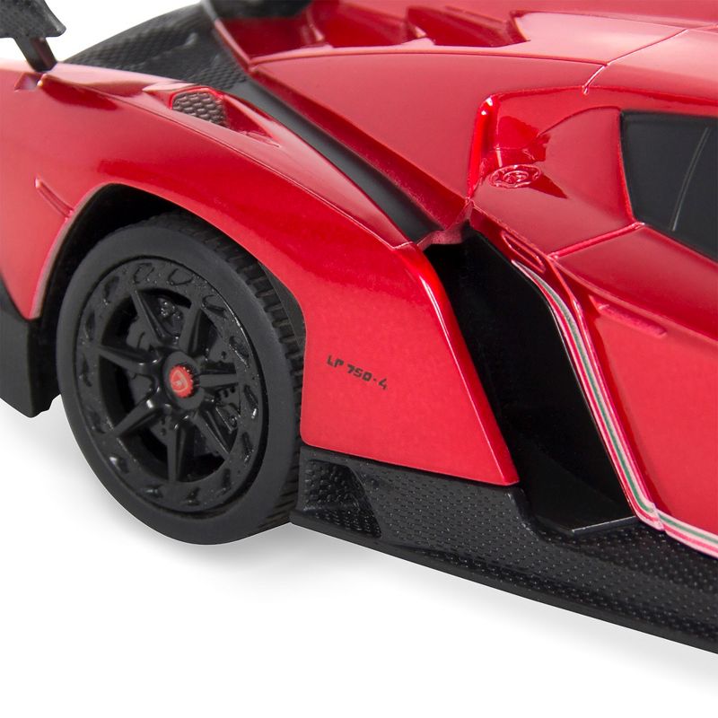 Best Choice Products 1/24 Officially Licensed RC Lamborghini Veneno Sport Racing Car w/ 2.4GHz Remote Control, 5 of 7