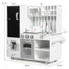 Costway Wood Kitchen Toy Kids Cooking Pretend Play Setw/ Utensils,Sounds & Wordpad White - 2 of 4