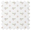 Bacati - Happy Monkeys Gray/Biege Muslin 4 pc set of Bibs & Burp Cloths Set - 4 of 4