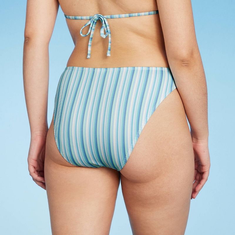 Women's Mid-Waist Extra High Leg Extra Cheeky Bikini Bottom - Wild Fable™, 6 of 12