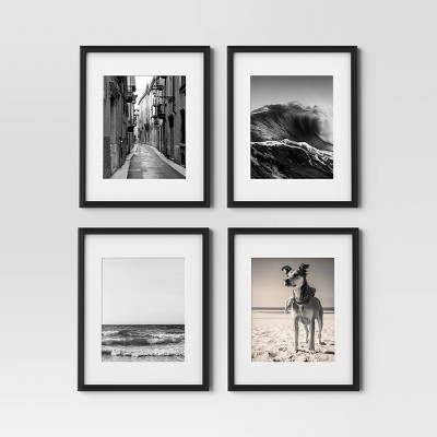 (Set of 4) Traditional 11"x14" Picture Frames Black - Room Essentials™