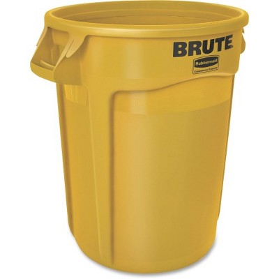 Rubbermaid Commercial Products Round Container 32 Gallon Yellow 263200YEL