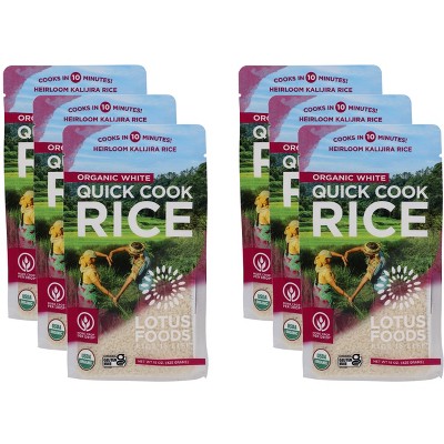 Lotus Foods Organic White Quick Cook Rice - Case of 6 - 15 oz
