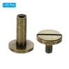 Unique Bargains Brass Rust-proof Durable Leather Belt Scrapbook Binding Chicago Screws 25 Sets - 3 of 4
