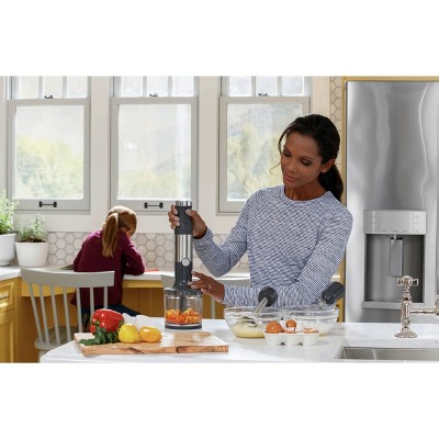 Stainless Steel 2-Speed Hand Blender with Attachments