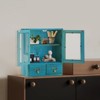 YIYIBYUS Wood Storage Cabinet Storage Cabinet with 2 drawers, Double Door Desktop Storage Cabinet - 2 of 4