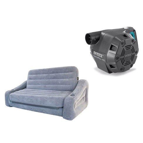 Intex Queen Inflatable Pull Out Sofa Air Mattress Intex 120v