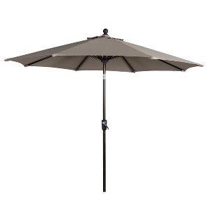 Home Fashions International 9' Round Suntastic Auto Tilt Outdoor Patio Canopy Market Umbrella - 1 of 3