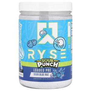 RYSE Loaded Pre, Sour Punch® Sour Blue Raz, 15.3 oz (435 g) - 1 of 2
