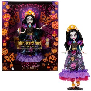 Monster High Howliday Dia De Muertos Skelita Calaveras Fashion Doll - 1 of 4